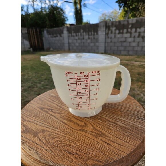Vtg Tupperware Mix N Store Batter Bowl with Lid 8 Cup/64 Oz Capacity USA 500-3 - Picture 1 of 8